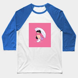 Umbrella Girl Baseball T-Shirt